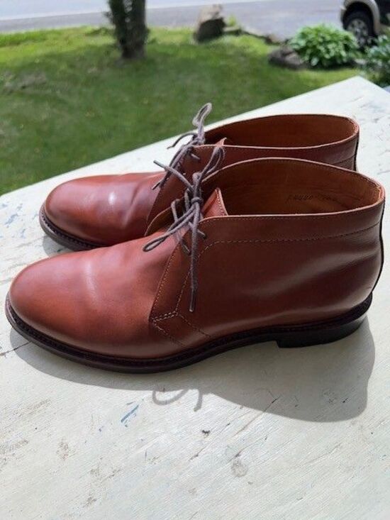 J. Crew Ludlow Brown Leather Chukka Ankle Boots Bench Men US 10D main image 11